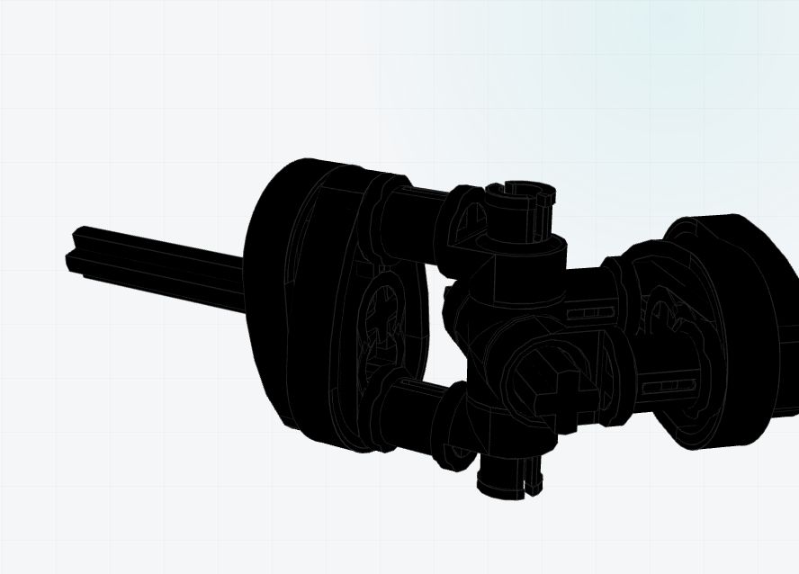 Universal joint Lego model render